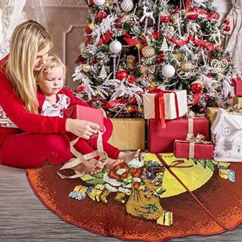 HENSOTRUE 51 Inch Christmas Tree Skirt  🎅🎁🎄  NEW!!!